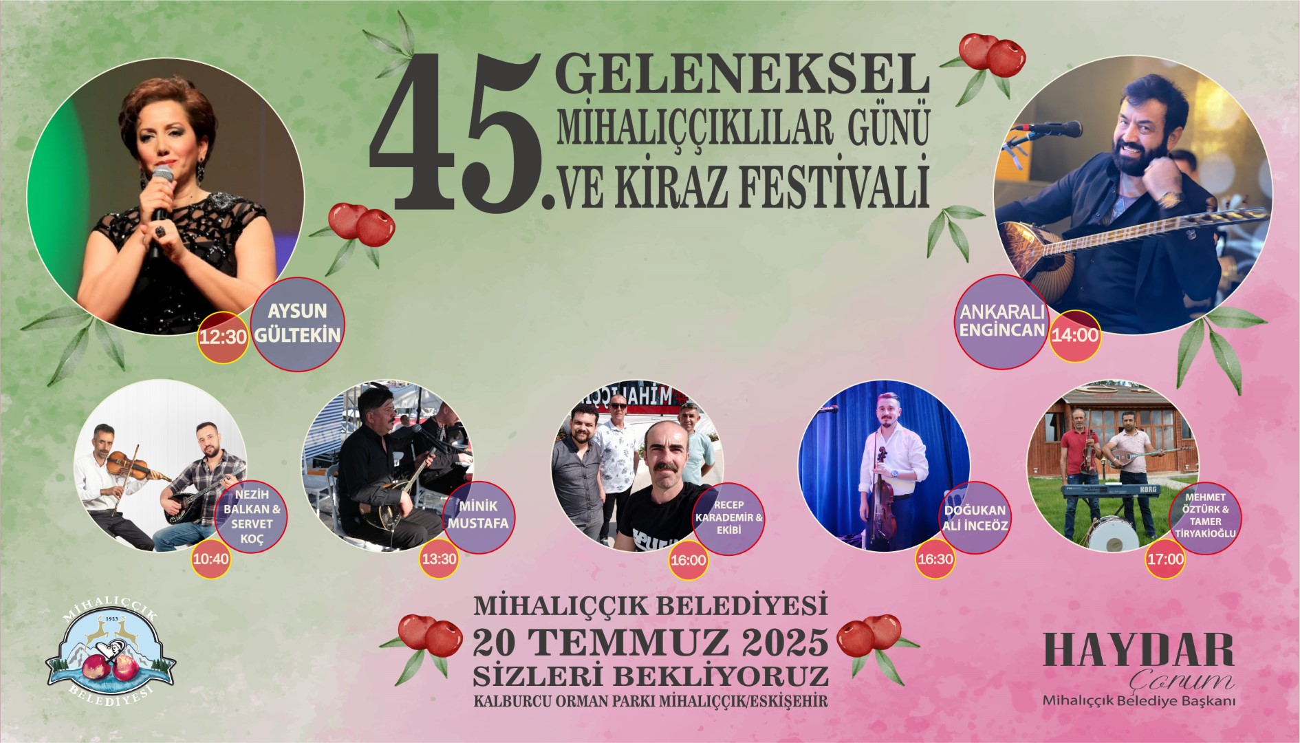 45. Geleneksel Mihalıççıklılar Günü ve Kiraz Festivali 